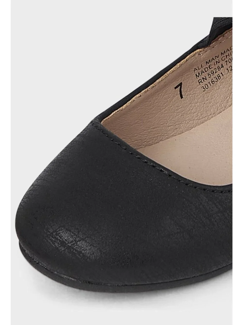 Children’s Place Toddler Girls Cross Strap Ballet Flats - Black 5